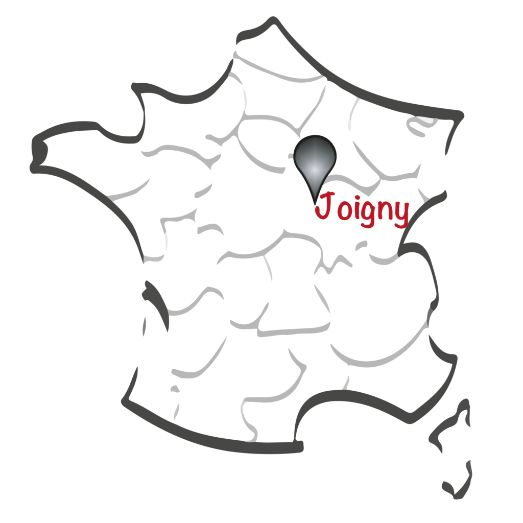 Carte de France avec Joigny